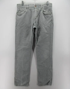 Incotex Pants Men 34 Gray Chinolino Linen Blend Trousers Casual Preppy 34X32 * - Picture 1 of 15