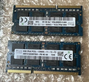 16gb 2x8gb DDR3 PC3-12800 Hynix laptop RAM - Picture 1 of 1