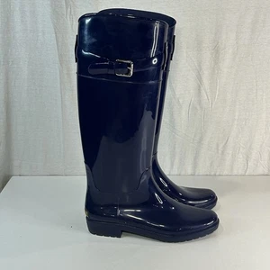 Lauren Ralph Lauren Rossalyn II tall Blue Knee High Rain Boots Women’s US 7B - Picture 1 of 7
