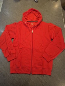 Fruit of the Loom Men's Eversoft Hooded Fleece, Red Size S - Picture 1 of 8