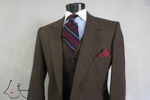VGT Arthur M Rosenberg New haven heavy flannel three piece suit 44 R - Picture 1 of 18