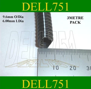 9,6 mm O/dia (no dividido) funda/conducto de cable, negro, 3 mtrs - Imagen 1 de 1