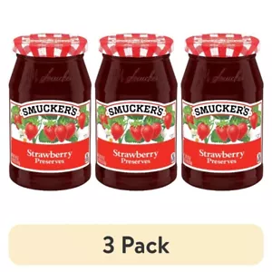 (3 pack) Smucker's Strawberry Preserves, 18-Ounce - Picture 1 of 13