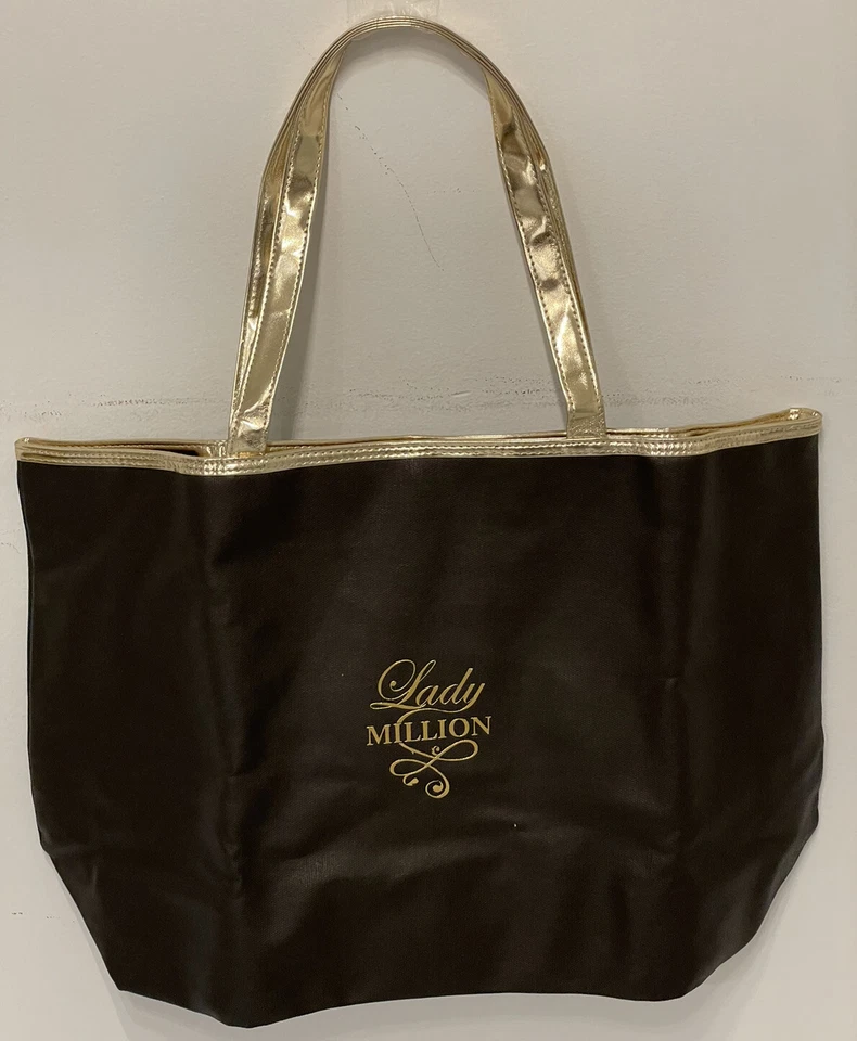 Paco Rabanna Lady Million Tote Bag Read Listing Brown & Gold Brand New  - Image 1 of 1