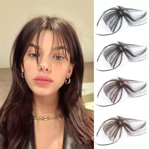 Invisible Seamless Thin Hair Topper Hairpiece Cover Up Baldness 3D Air Bangs - Picture 1 of 10