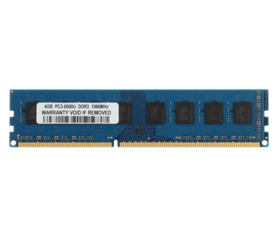 4GB 2RX8 PC3-8500U DDR3 1066MHz 240PIN Desktop DIMM Memory RAM Low Density #DD - Image 1 of 4