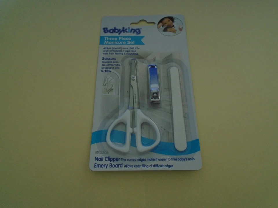 New Sealed Three Piece Manicure Baby Nail Set Kit - Image 1 of 1