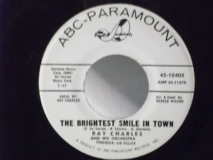 Ray Charles,ABC-Par. 10405,"The Brightest Smile In Town"US,7"45,PROMO,1963,R&B,M - Picture 1 of 2
