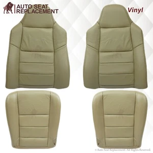 Ford F250 F350 Lariat 2003 2005 2006 2007 fundas de asiento de cuero sintético bronceadas - Imagen 1 de 17