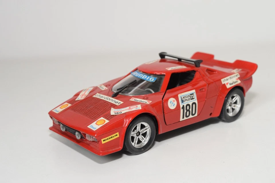 A77 1:25 POLISTIL S-32 S32 LANCIA STRATOS RALLY CHARDONNET RED NEAR MINT - Immagine 1 di 4