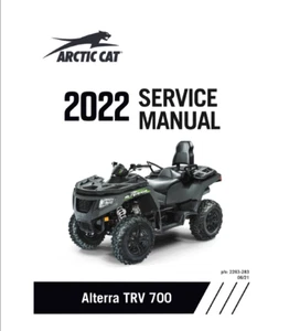 Arctic Cat TRV 700 Manual de Servicio | 2022 | Alterra | USB y Link - Imagen 1 de 12