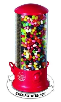 Triple Candy Machine Dispenser Machine 3 Compartments Gumball Gum Ball Snacks - Image 1 of 4