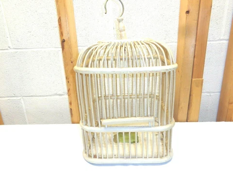 Vintage Decorative Bamboo Bird House Cover