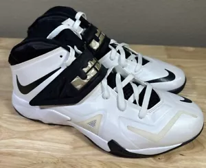 RARE Nike Lebron Soldier 7 TB White Black- Size 12 ( 599263-100 ) 2013 - Picture 1 of 9