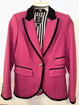 Juicy Couture Pink Blazer Wool Blend Size 4 - Image 1 of 4