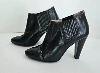 Botín al tobillo vintage L'AUTRE CHOICE *Hecho en Italia* de cuero con tacón talla 36,5 Foto 1 de 4