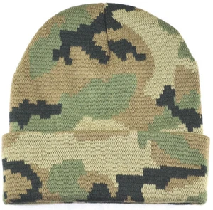 Rapid Dominance Military Army Camo Cuffed Beanie-green-woodland - Picture 1 of 1