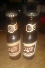 Vintage Schlitz  Beer Bottle Salt and Pepper Shakers-brown glass-good 