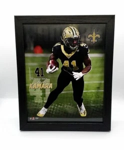 New Orleans Saints Alvin Kamara 12'' x 9" Fotografía enmarcada - Imagen 1 de 1