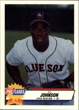 1993 Utica Blue Sox Fleer/ProCards #3546 J.J. Johnson