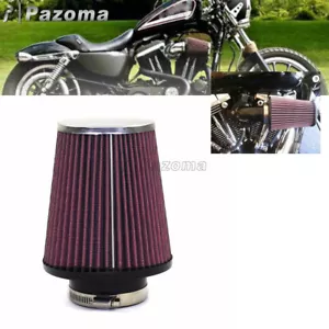 RC-3680 Clamp On Air Filter Oval Tapered Air Cleaner for Harley Glide Touring - Picture 1 of 12