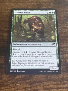 Greater Tanuki 189/302 Kamigawa: Neon Dynasty MTG Magic The Gathering D1411* - Bild 1 von 1