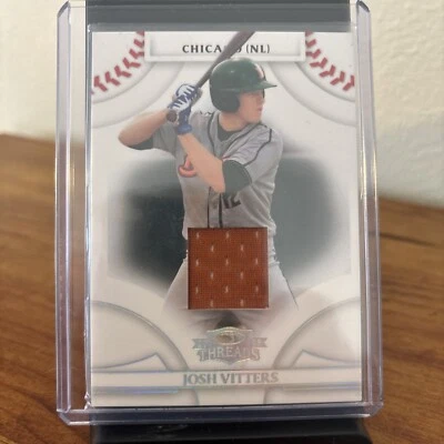 2008 Donruss Threads - Silver Jersey Josh Vitters /500 (MEM, RC) Chicago Cubs - Image 1 of 2