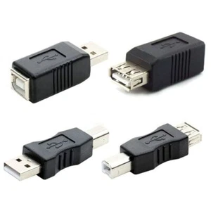 USB 2.0 Female to Male USB Type A B Ports Electronics Adapters Connect Converter - Picture 1 of 14