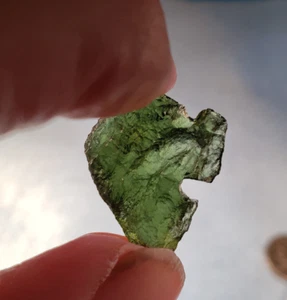 Moldavit Klasse A 2,37 Gramm Tschechien Echtheitszertifikat - Bild 1 von 10