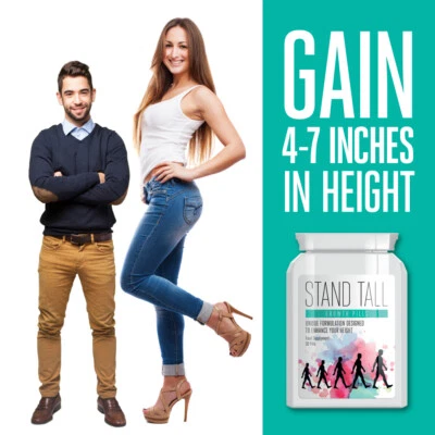 STAND TALL GROWTH PILLS – GET TALLER GAIN HEIGHT GET TALL HEIGHT ENHANCING PILL