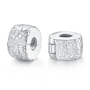 Authentisch 2 Stck. Clip Verschluss Zwischenring Stopper Charm Bead passt Pandora Armband NEU USA - Bild 1 von 6