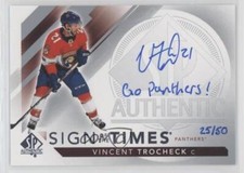2017-18 SP Authentic Sign of the Times Inscribed Auto 25/50 Vincent Trocheck