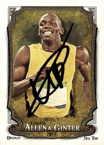 Usain Bolt Signed 2024 Topps Allen & Ginter #208 Trading Card COA Proof Photo 14 - Picture 1 of 9