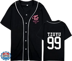 FUJUTANG Twice Baseball Trikot Tzuyu Mina Momo Sana Dahyun Chaeyoung V-Ausschnitt H - Bild 1 von 4