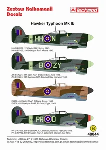 Hawker Typhoon Mk. IB - 1943 - 48044 - decals - Picture 1 of 2