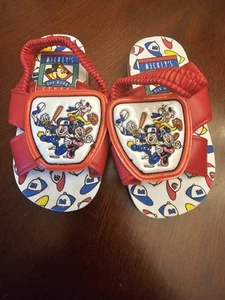 Vintage Mickeys Stuff For Kids Pagoda Toddler Sandals 80s 90s Disney Minnie Kids - Picture 1 of 10