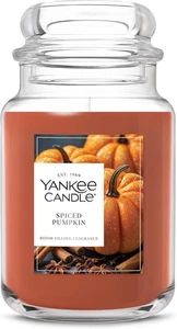 Yankee Candle Spiced Pumpkin 22oz Large Jar Thanksgiving Duftkerze Long Bur - Bild 1 von 11