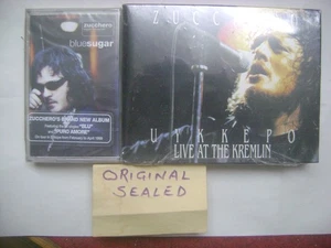 ZUCCHERO FORNACIARI LIVE+BLUES+LOTTO 3 MC TAPE CASSETTE ORIGINALE SIGILLATE - Foto 1 di 2