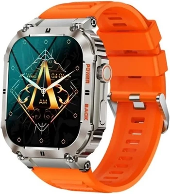 Montre Connectée Homme Femme Avec Fonction Téléphone Montre Sportive Orange - Photo 1/4