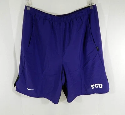 Мужские фиолетово-черные футбольные шорты Texas Christian University TCU Nike 2XLT б/у - Изображение 1 из 4