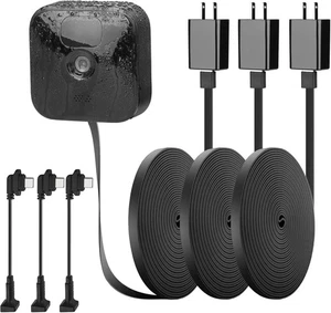 Paquete de 3 cables de alimentación para exteriores de 25 pies/7,5 m para exteriores parpadeantes (3.ª generación) XT3, carga Blink - Imagen 1 de 10