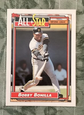1992 Topps - All-Star Bobby Bonilla #392 - near mint condition - FREE SHIPPING - Image 1 of 2