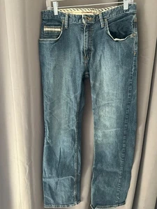 Vintage Vans Jeans – Blue Denim – Striped Pocket  31x30 - Picture 1 of 9