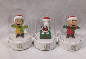 Hallmark Charlie Brown, Linus e Snoopy lotto di 3 Happy Tappers 2015 FUNZIONATI TESTATI! - Foto 1 di 12