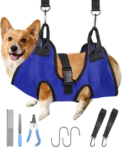 Hamaca de aseo para perros Patiencet, hamaca de aseo de mascotas para gatos y perros, soporte para perros - Imagen 1 de 7