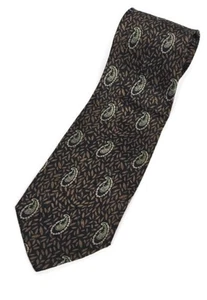 Giorgio Armani Tie Mens Silk Paisley Pattern Formal Cravate Made in Italy - Picture 1 of 6