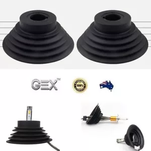 New Headlights Dust Cover Seal Housing Cap Rubber Universal 110mm X2 - Picture 1 of 3