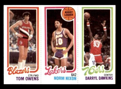 1980 Topps Basketball #123 Owens Nixon Dawkins NM/MT *e8 - Image 1 of 2