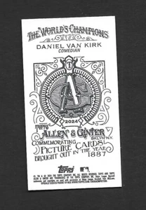 2024 Topps Allen & Ginter Daniel Van Kirk Mini (No Number Back) -COMEDIAN- /50 - Bild 1 von 2