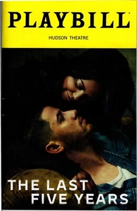 Broadway Playbill The Last Five 5 Years - Nick Jonas Brothers Adrienne Warren VG - Picture 1 of 1